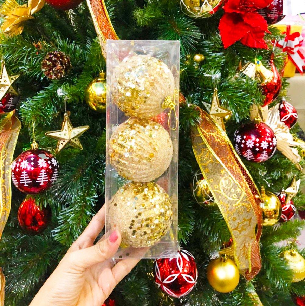 Châu trang trí nhiều loại 8cm trang trí noel