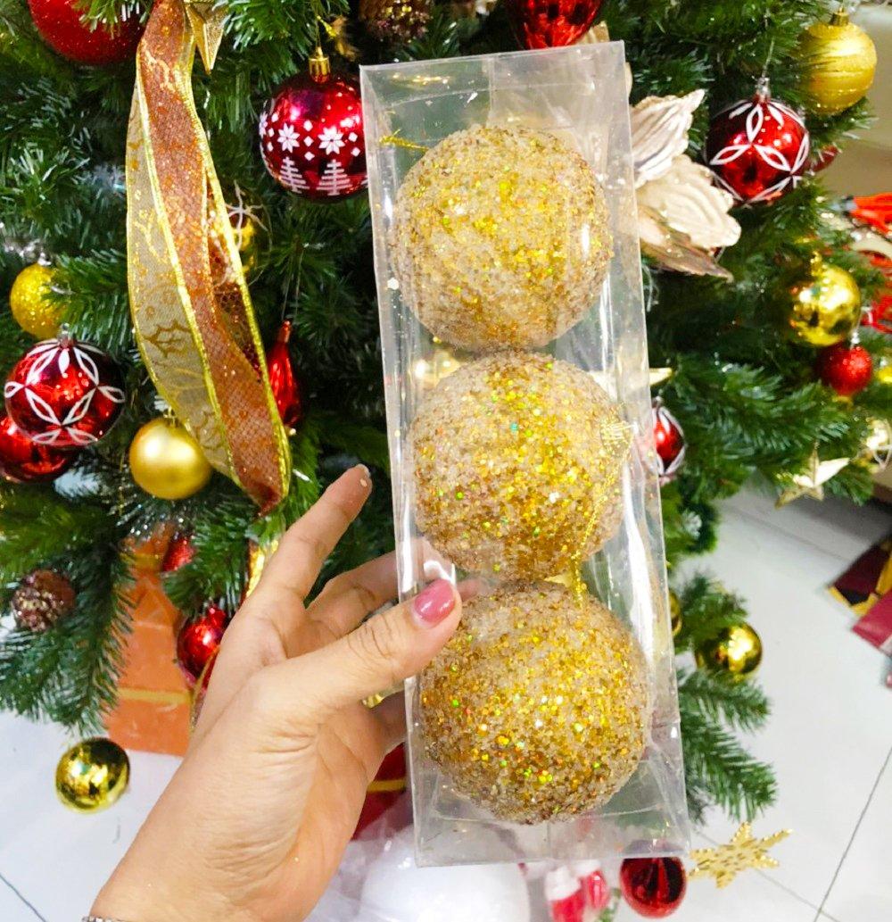 Châu trang trí nhiều loại 8cm trang trí noel