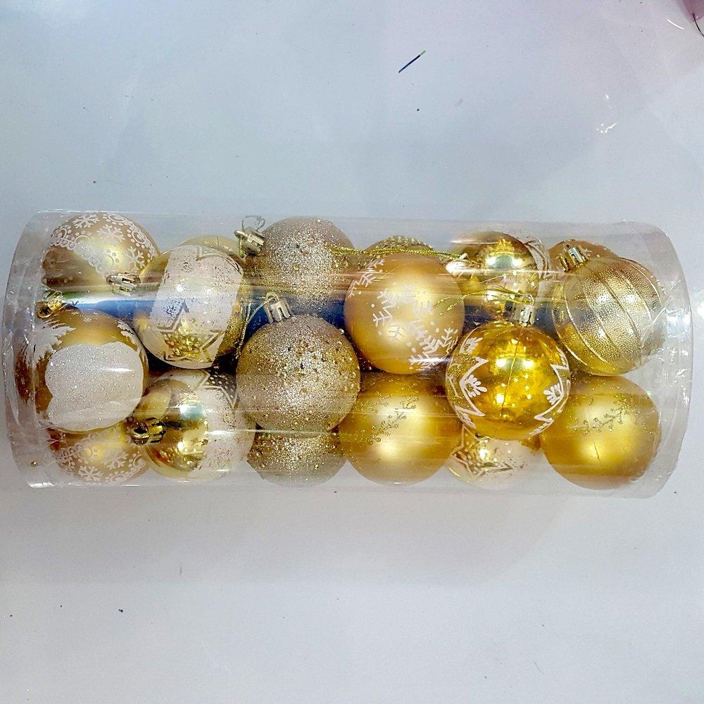 Hộp châu vàng họa tiết trang trí noel