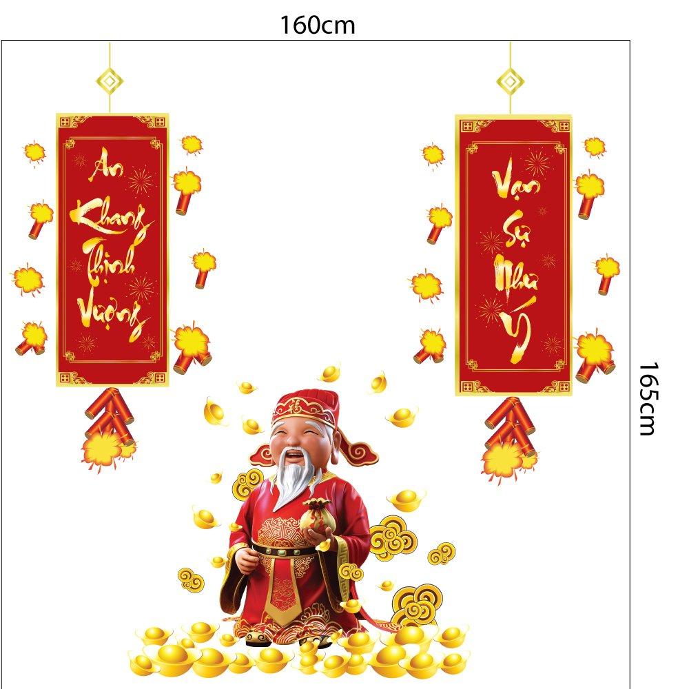 Combo Decal Trang Trí Cửa Kính Ngày Tết 35