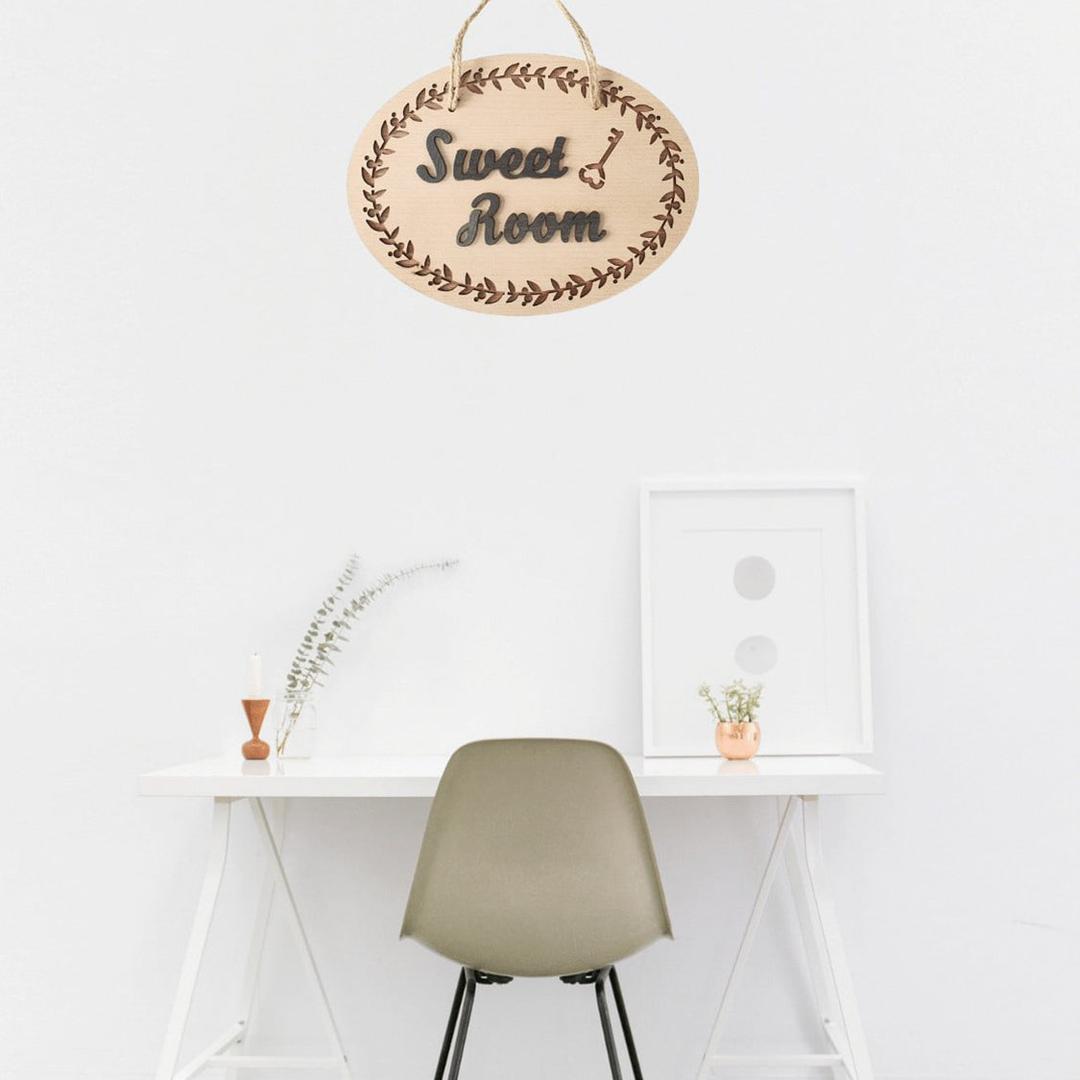Bảng gỗ trang trí nhà handmade Sweet Room mẫu 6
