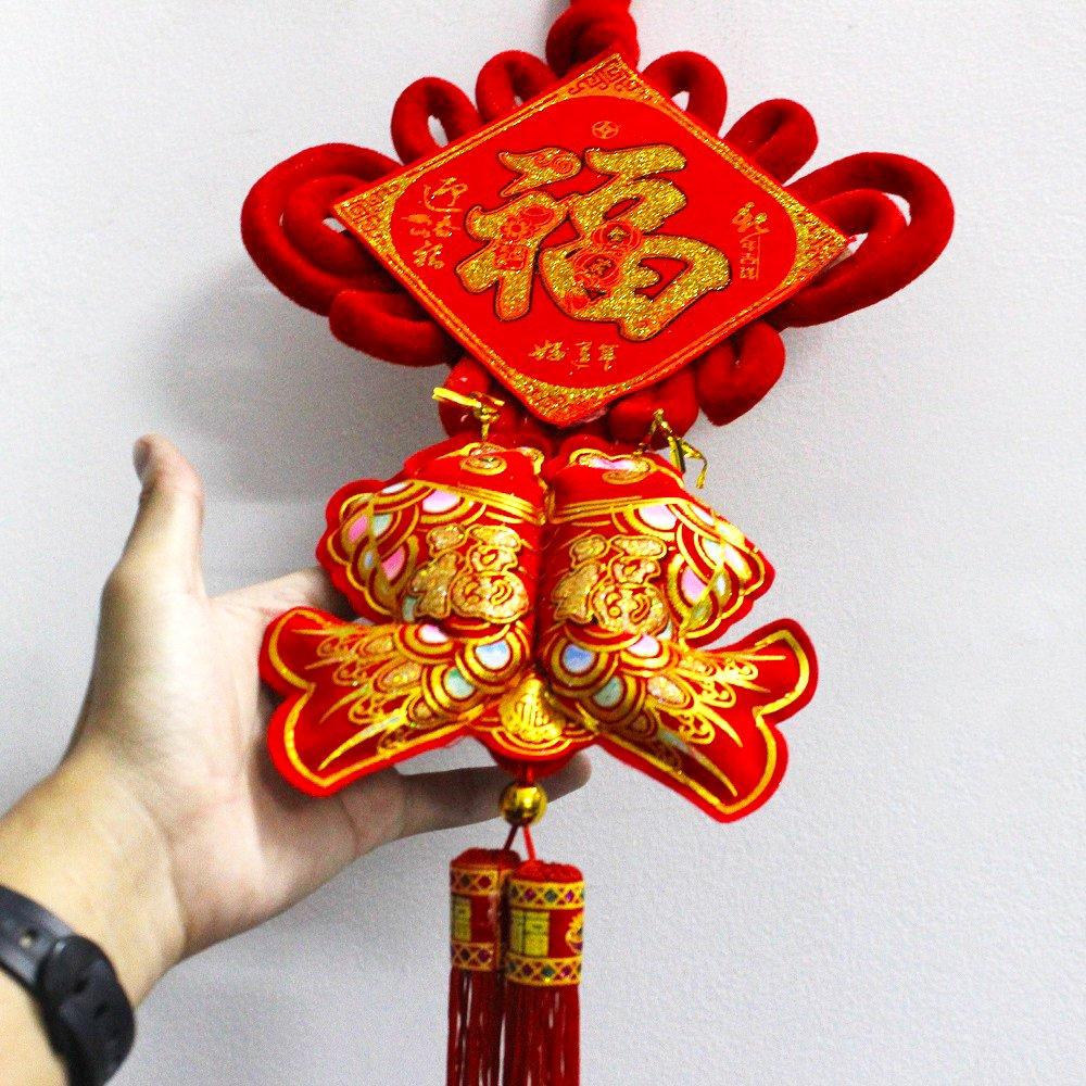Liễn Chữ Phúc Cá Chép Đỏ Trang Trí Tết 06