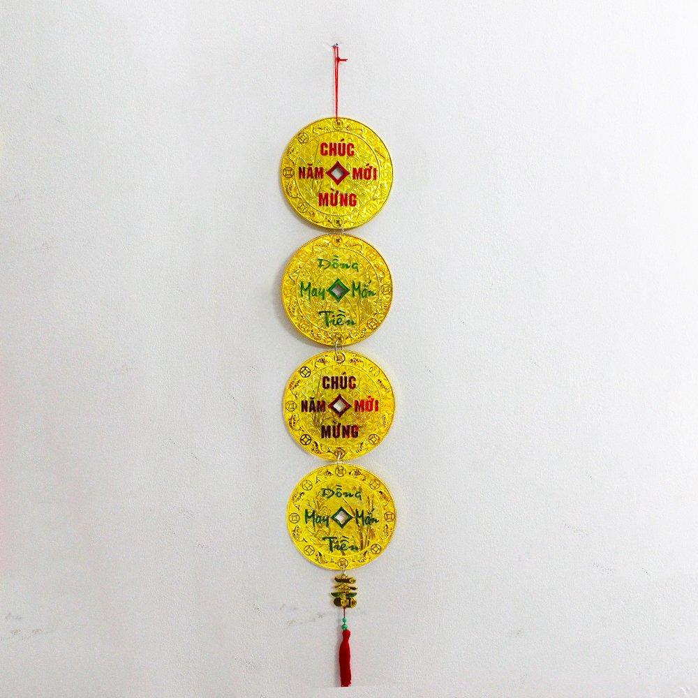 Dây lộc treo trang trí tết Đồng tiền may mắn 05