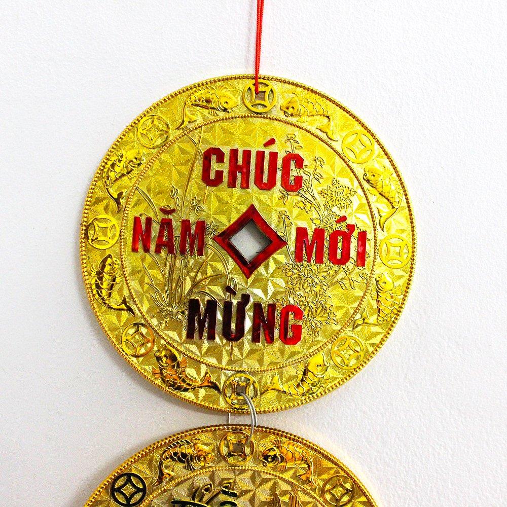 Dây lộc treo trang trí tết Đồng tiền may mắn 05