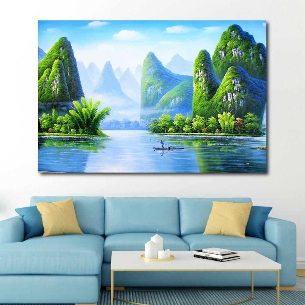 Tranh treo tường cảnh sơn thủy hùng vĩ