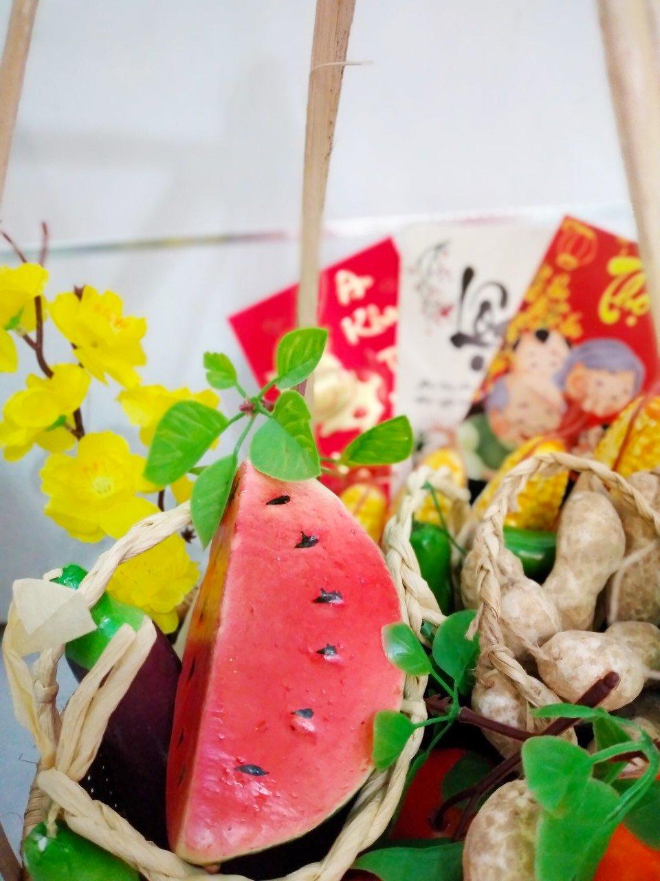 Quang Gánh tre handmade trang trí tết