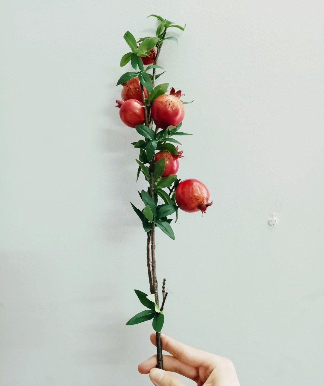 Cành lựu giả trang trí 90cm