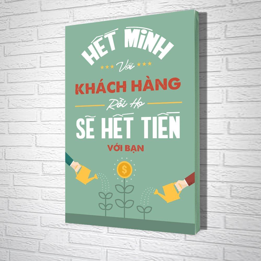 Tranh Văn Phòng Hết Mình Với Khách Hàng