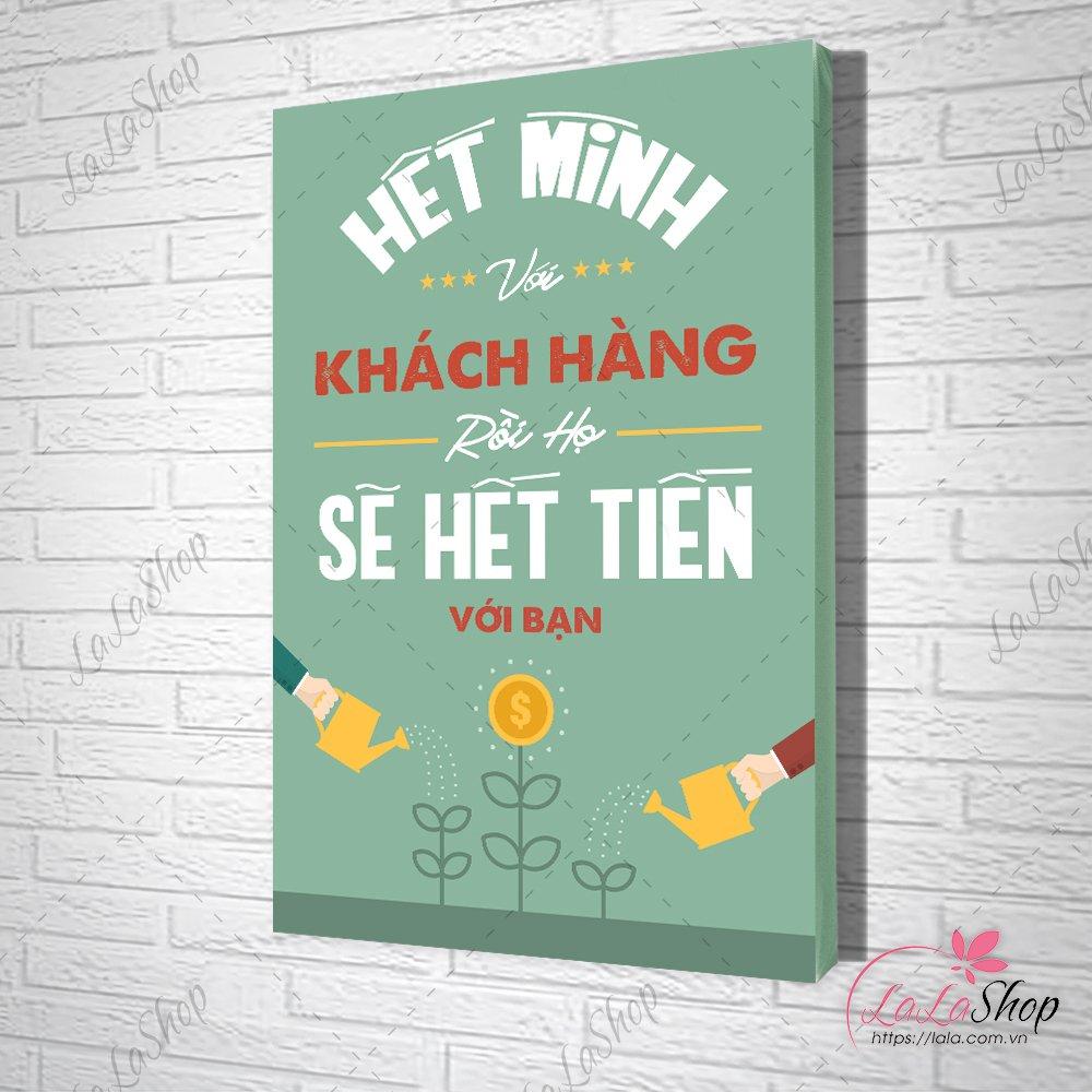 Tranh Văn Phòng Hết Mình Với Khách Hàng