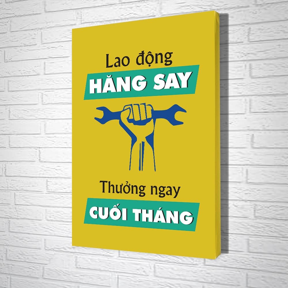 Tranh Văn Phòng Lao Động Hăng Say Thưởng Ngay Cuối Tháng