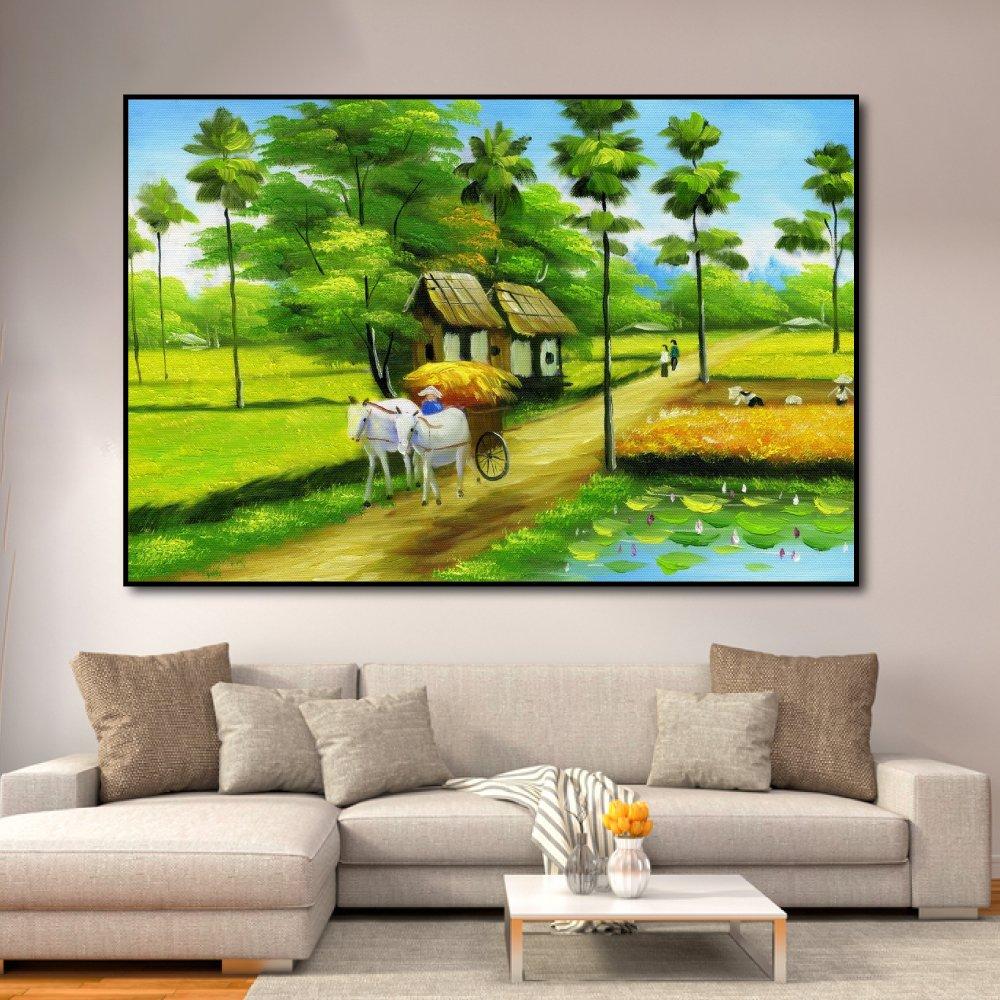 Tranh treo tường con đường quê 3