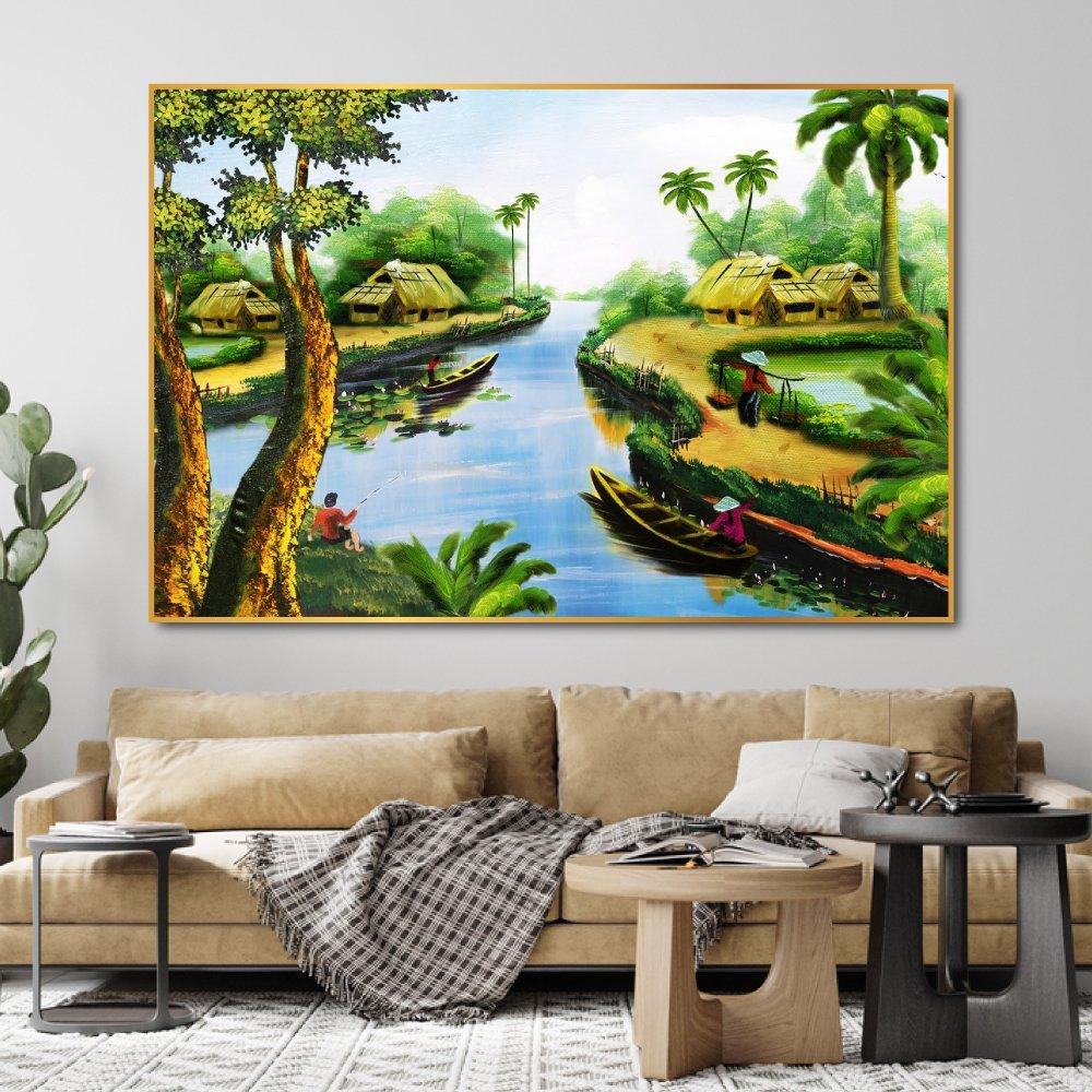 Tranh treo tường dòng sông quê hương 3