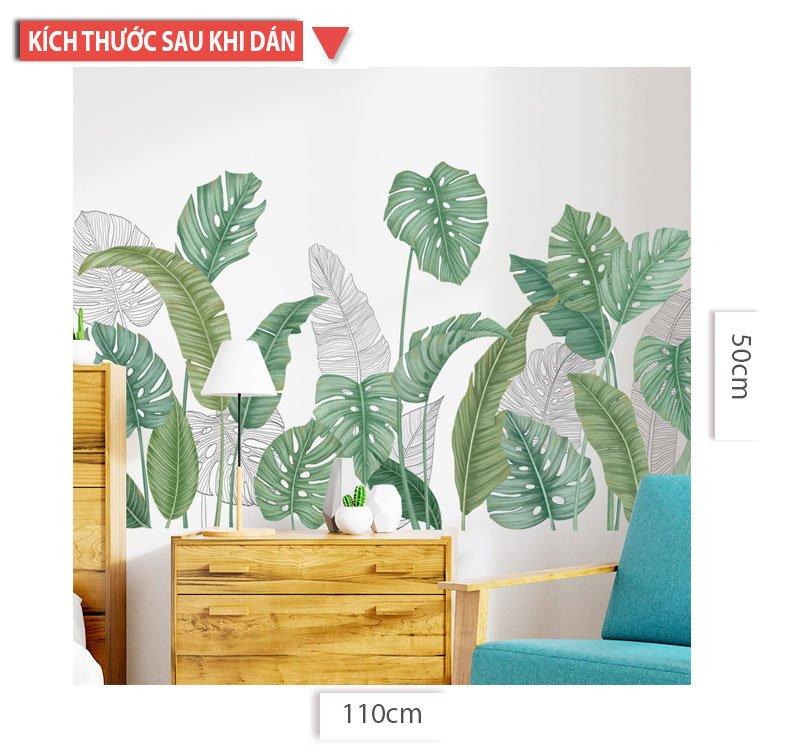 Decal dán tướng lá xanh 2