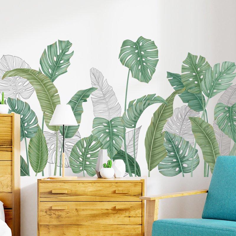 Decal dán tướng lá xanh 2