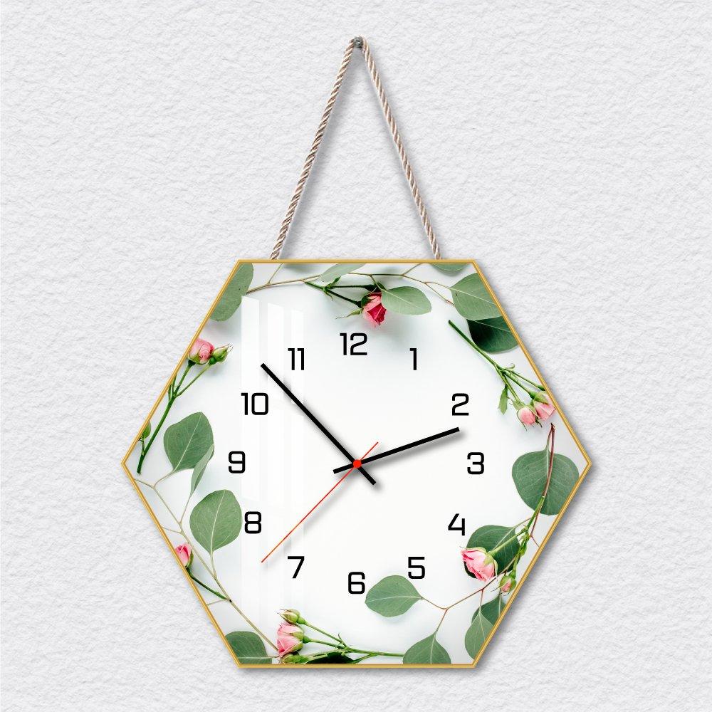 Tranh Đồng Hồ Vòng Hoa Vintage