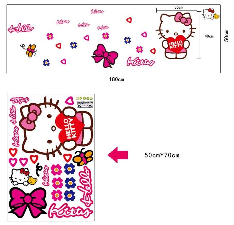 Giấy decal dán tường Hello Kitty 1