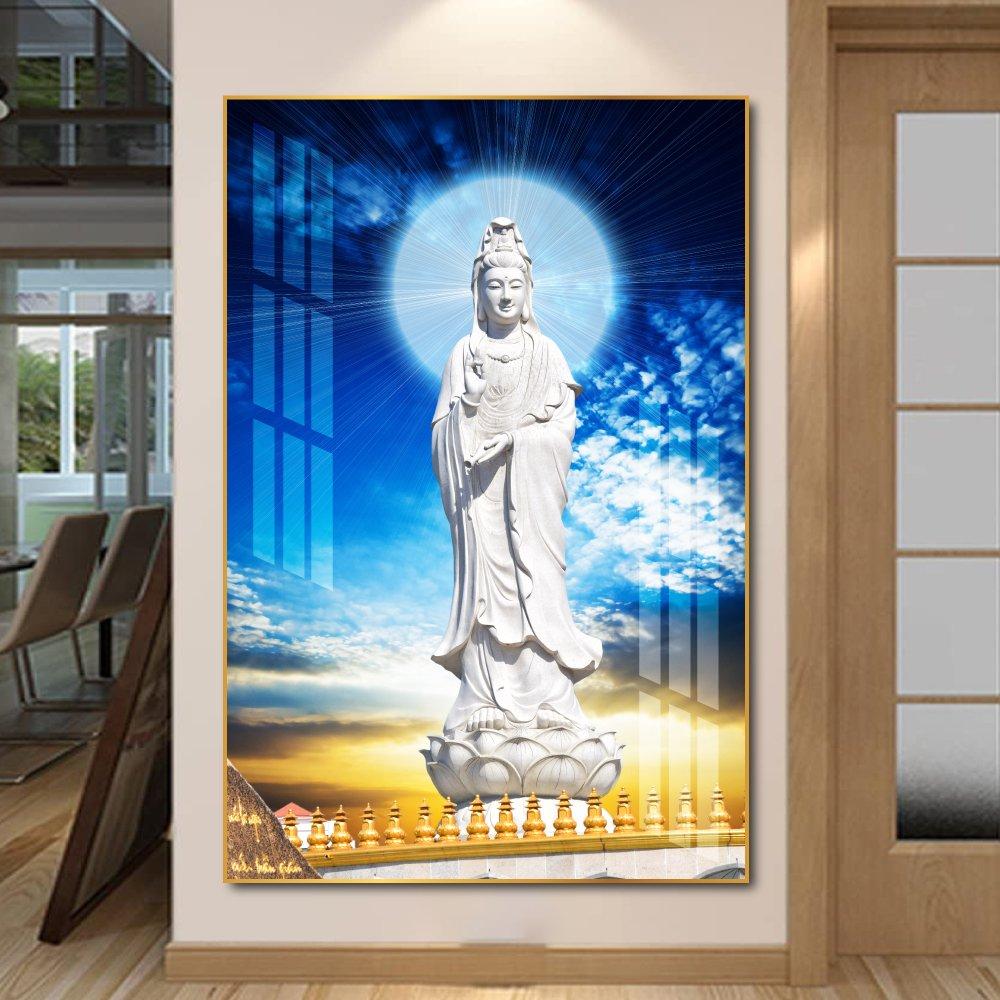 Tranh treo tường bồ tát và bầu trời