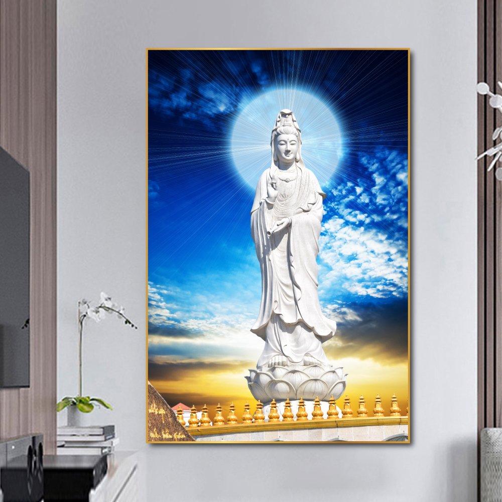 Tranh treo tường bồ tát và bầu trời