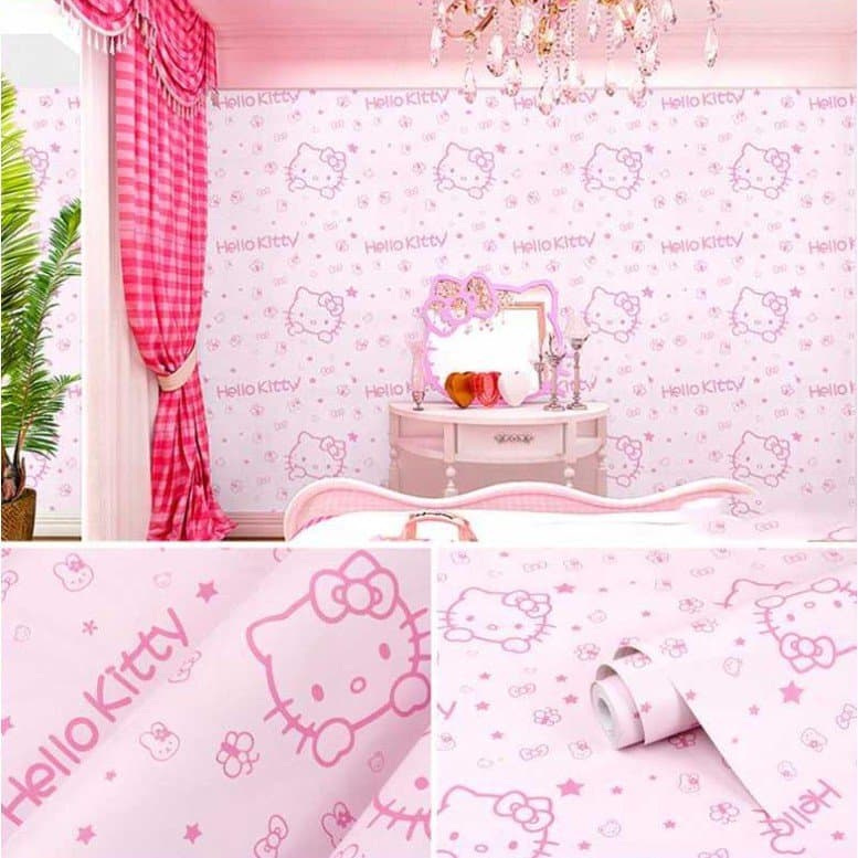 Giấy dán tường Hello Kitty 2