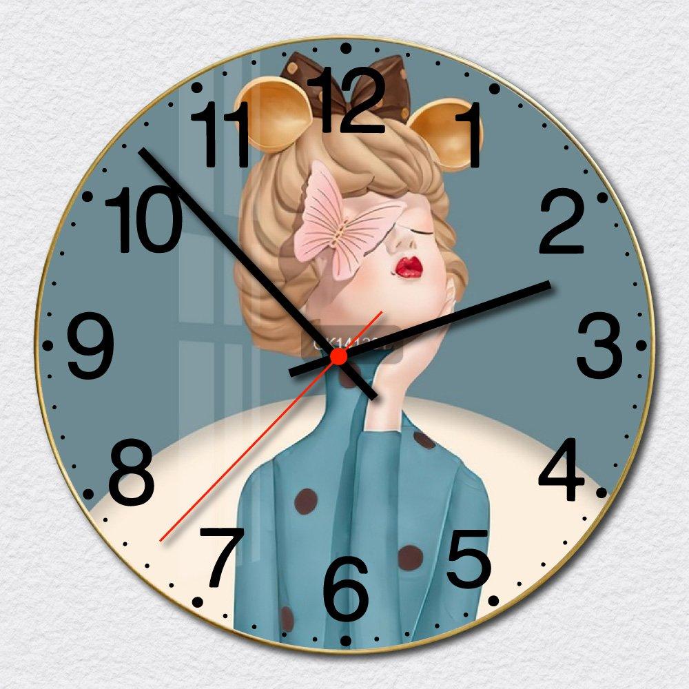 Đồng Hồ Vintage Cô Bé Và Bươm Bướm