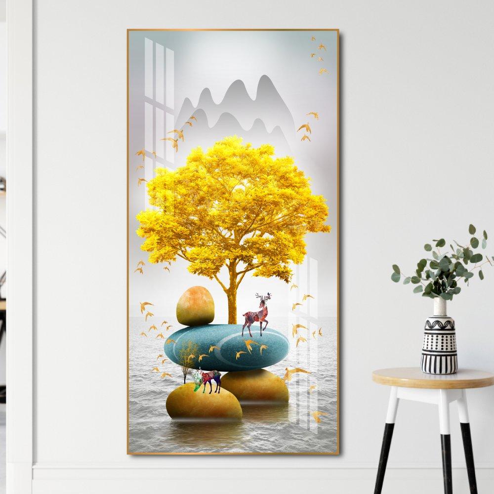 Tranh Treo Tường Cây Vàng Tài Lộc