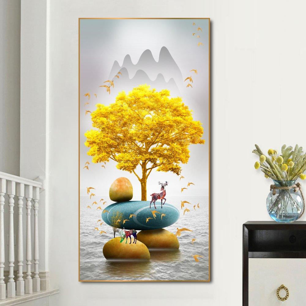 Tranh Treo Tường Cây Vàng Tài Lộc
