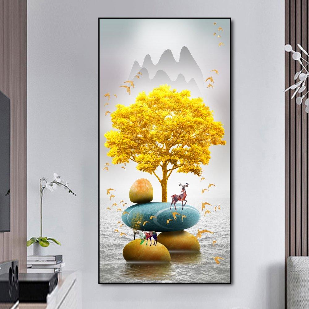 Tranh Treo Tường Cây Vàng Tài Lộc