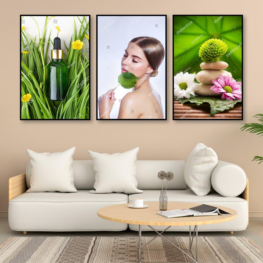 Tranh Treo Tường Spa Và Lá Xanh