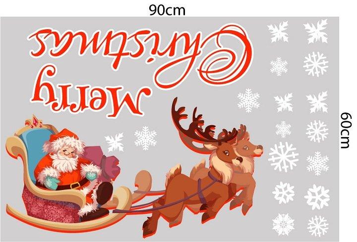Combo Decal Trang Trí Noel Cảnh Đêm Giáng Sinh