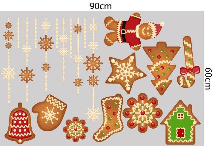 Combo Decal Trang Trí Noel Cảnh Đêm Giáng Sinh
