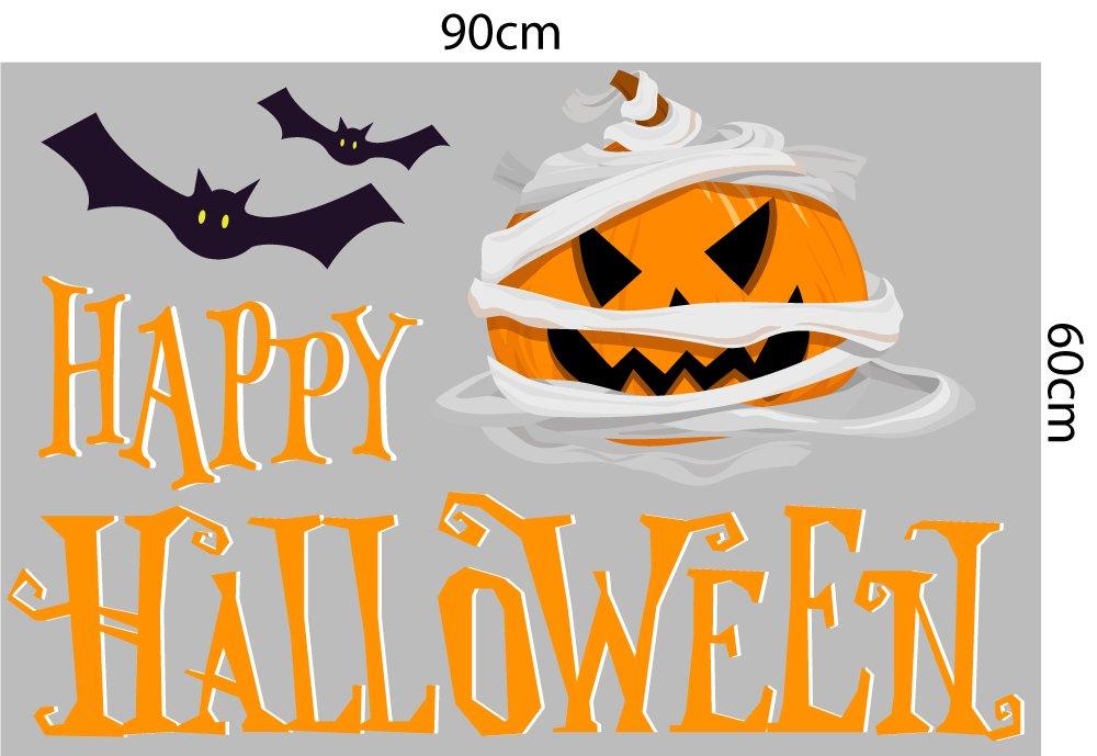 Decal dán tường Halloween combo thây ma đáng sợ