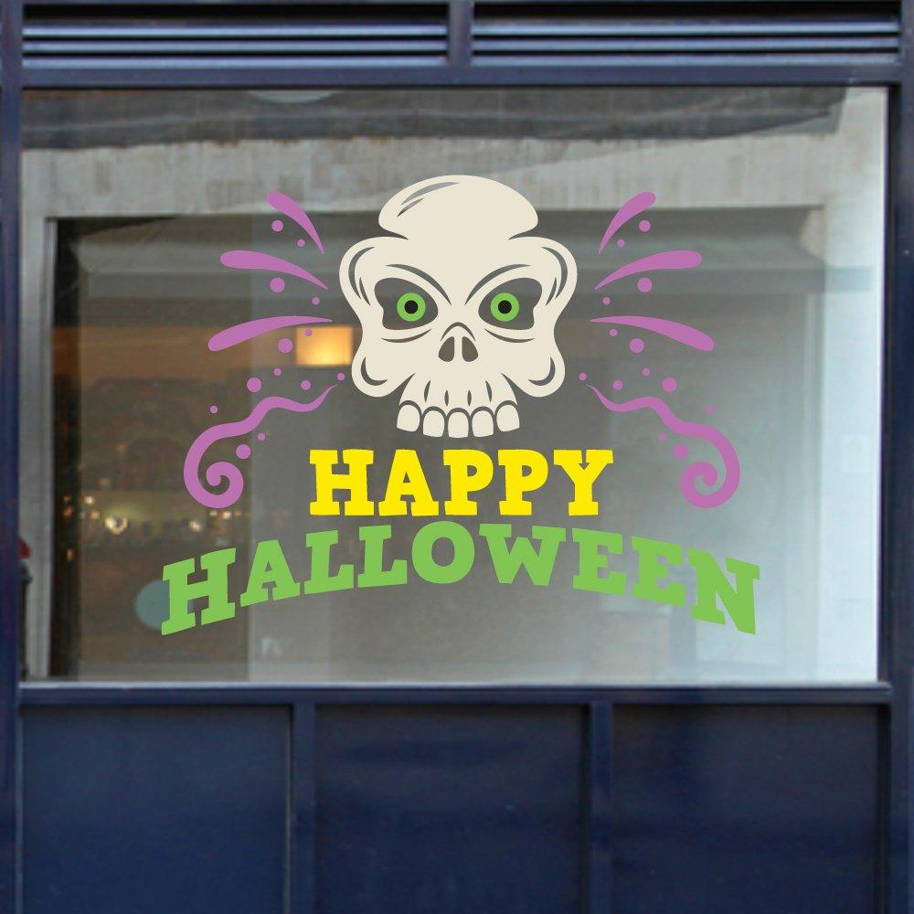 Decal trang trí halloween đầu lâu