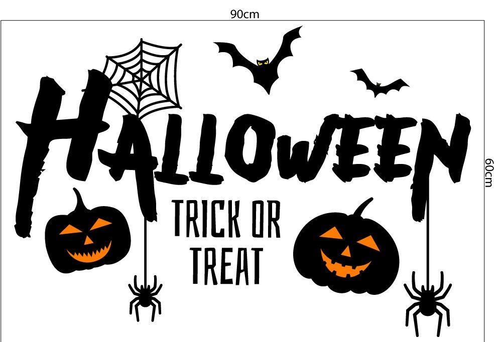 Decal trang trí Halloween Trick or Treat