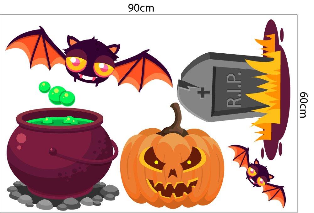 Decal Trang Trí Happy Halloween Combo 5