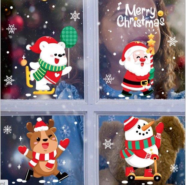 Decal trang trí noel những người bạn giáng sinh