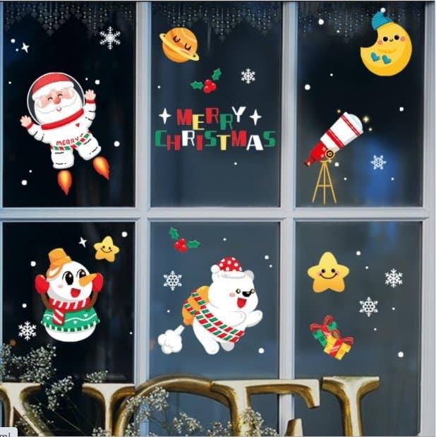 Decal trang trí noel những người bạn giáng sinh 2