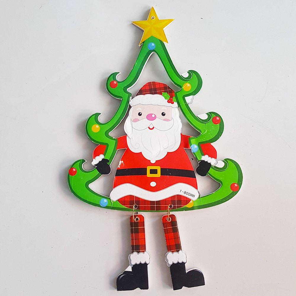 Hình dán trang trí noel ông già noel và cây thông