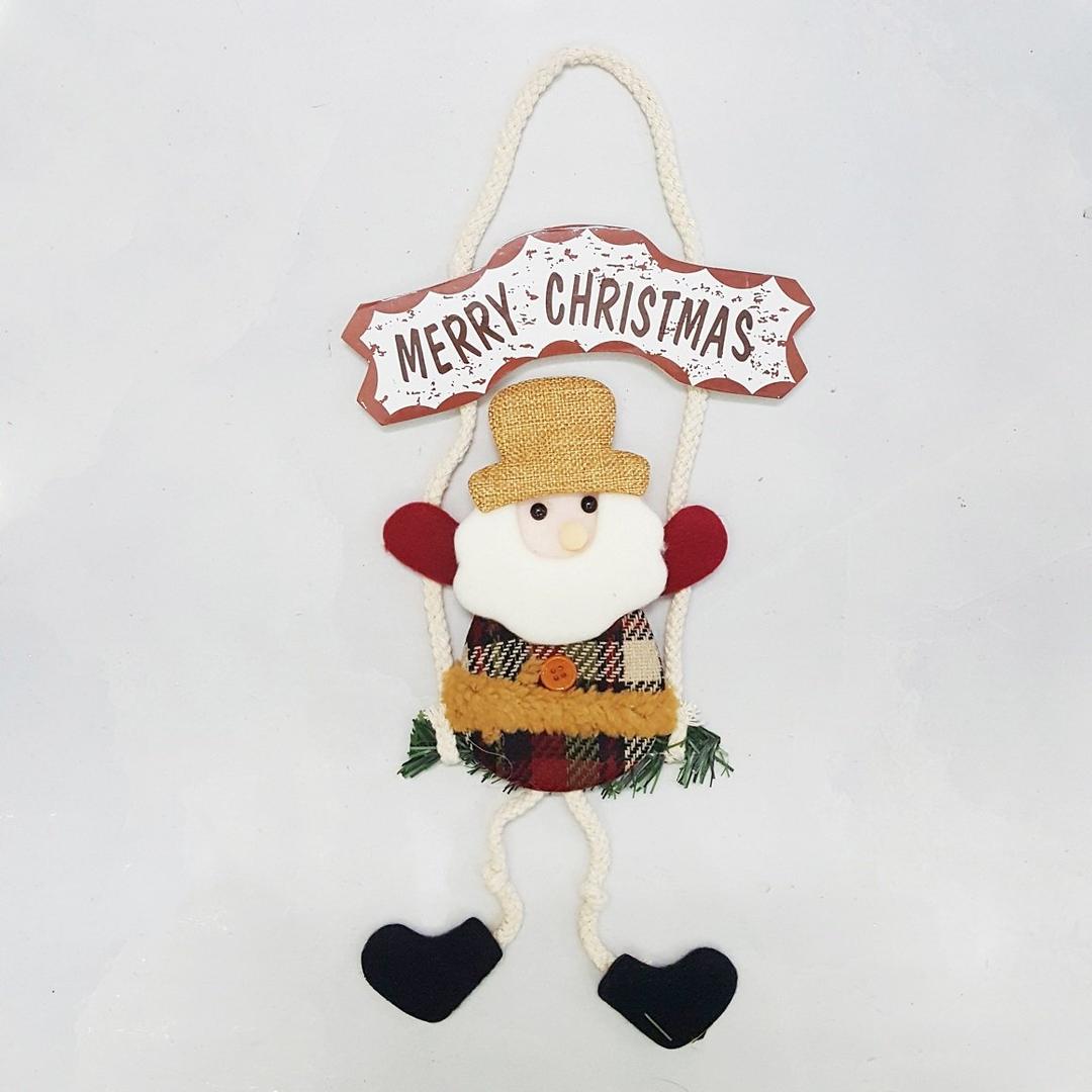 Bảng treo Merry Christmas kèm hình ông già noel