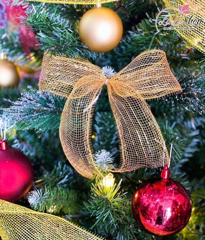 Đồ Trang Trí Nơ Ruy Băng Trang Trí Cây Thông Noel Mẫu 2