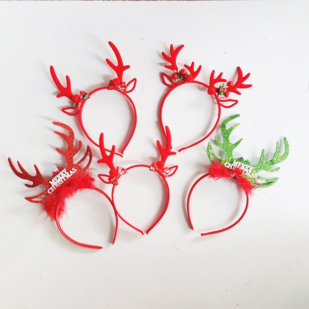 Băng đô sừng tuần lộc phụ kiện trang trí noel