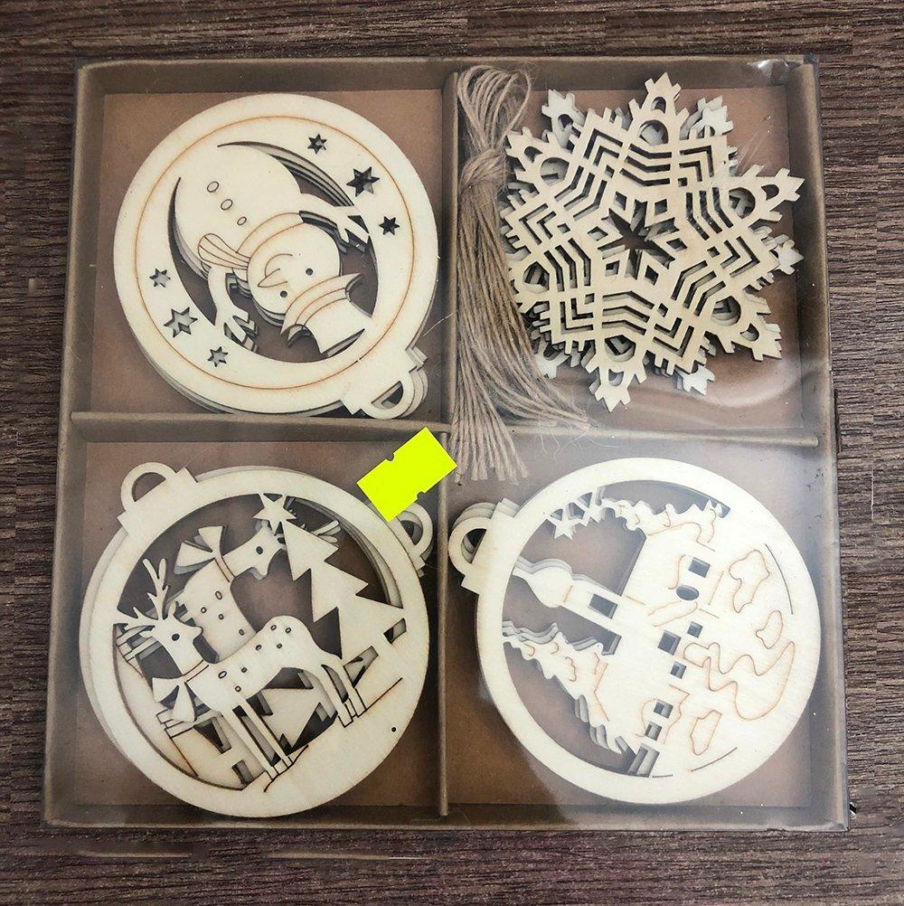 Hộp phụ kiện bằng gỗ treo trang trí noel