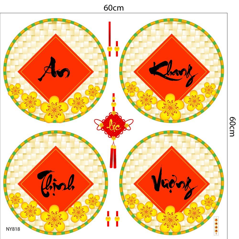 Decal mẹt tết an khang thịnh vượng 2 trang trí tết