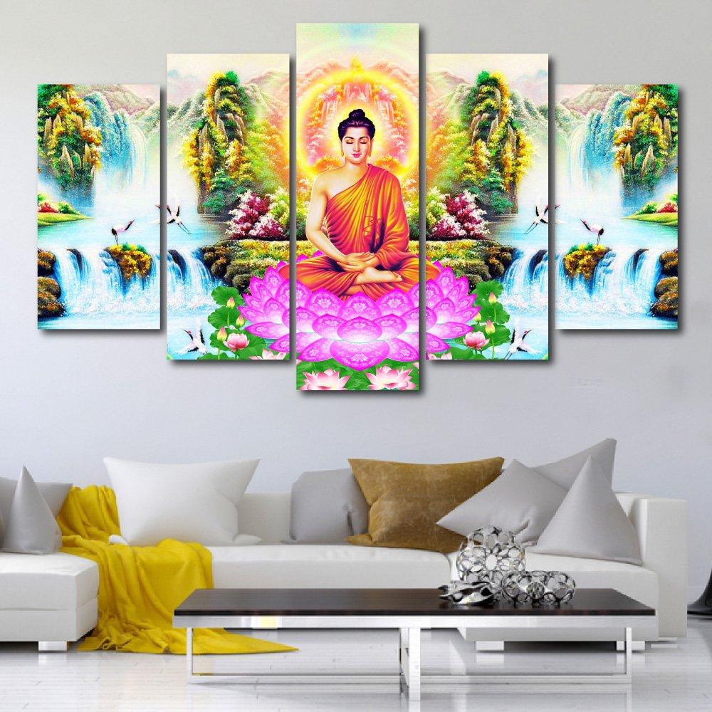 Tranh treo tường phật thích ca hòa mình cùng thiên nhiên