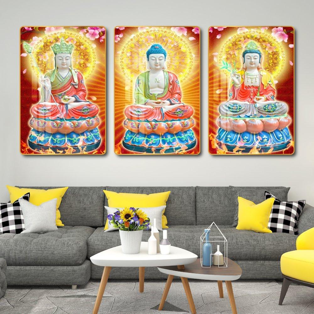 Tranh treo tường tam thế phật 06