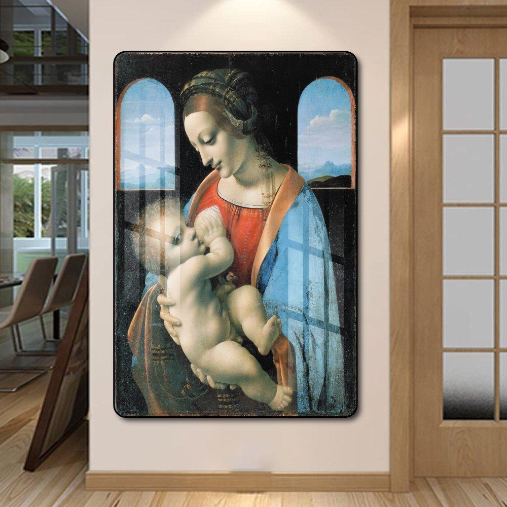 Tranh Treo Tường Mẹ Maria Cho Hài Nhi Uống Sữa