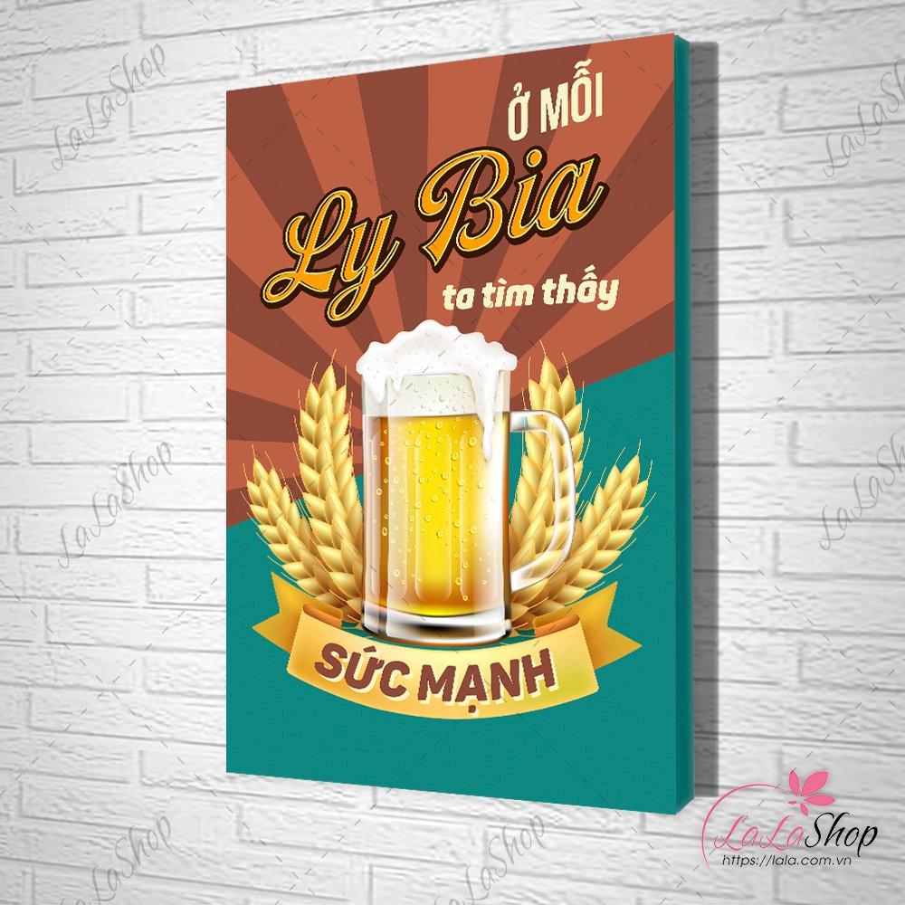 Tranh slogan ở mỗi ly bia