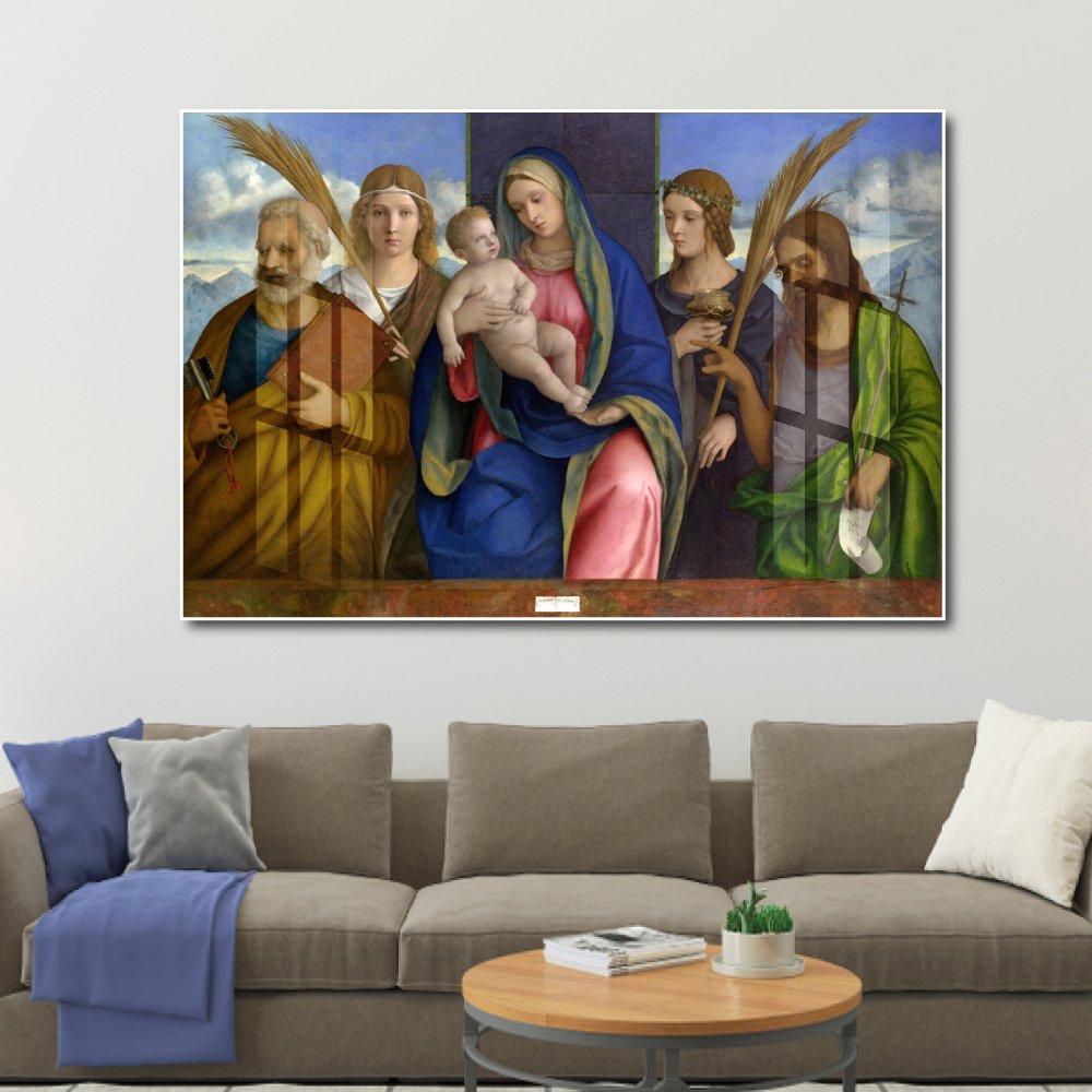 Tranh treo tường mẹ maria bế hài nhi 4