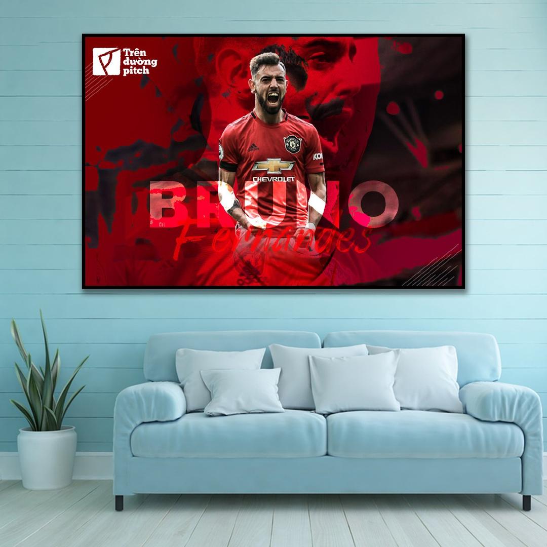 Tranh treo tường cầu thủ  Bruno Fernandes