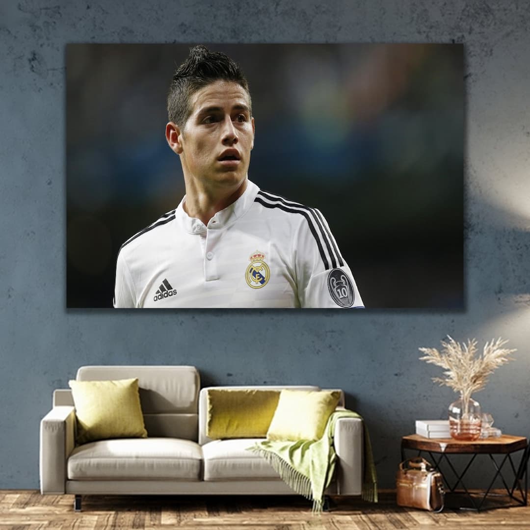 Tranh treo tường cầu thủ James Rodriguez