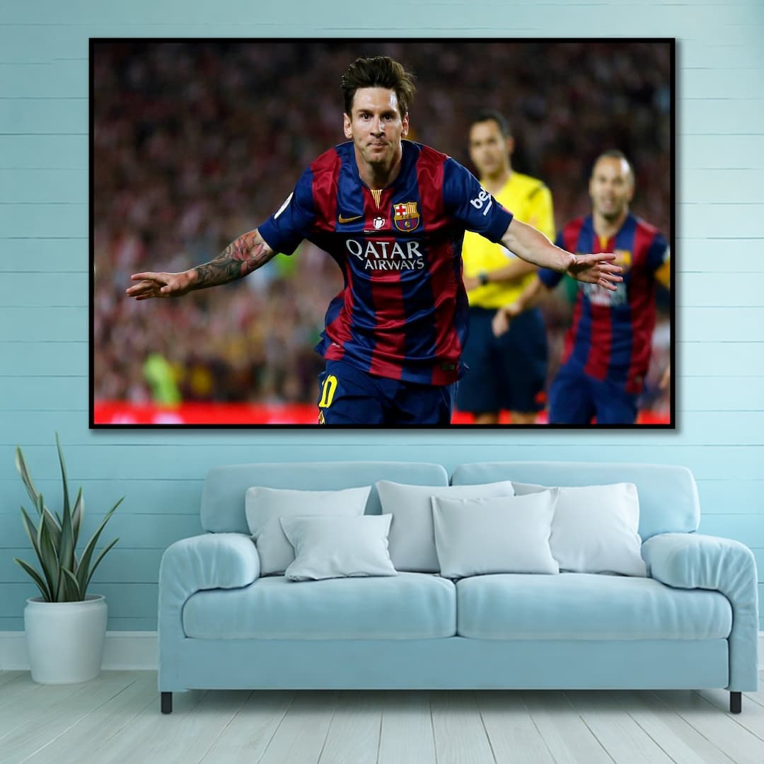 Tranh treo tường cầu thủ Messi 19